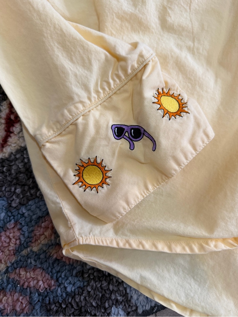 VTG 90s Disney World Mickey Mouse Embroidered Pajamas Set Women Small Cotton - Picture 7 of 16